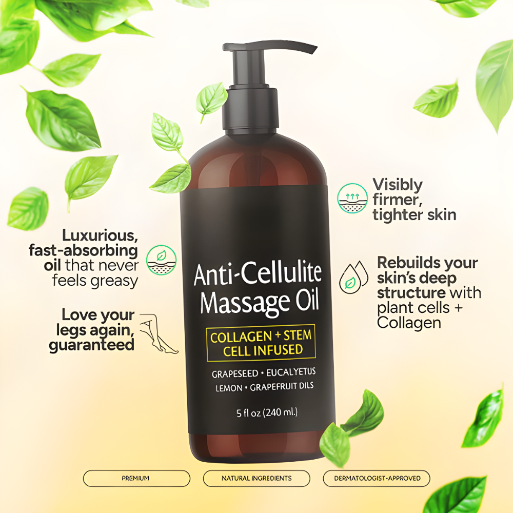 Anti-Cellulite Massage Oil + FREE Dry Brush