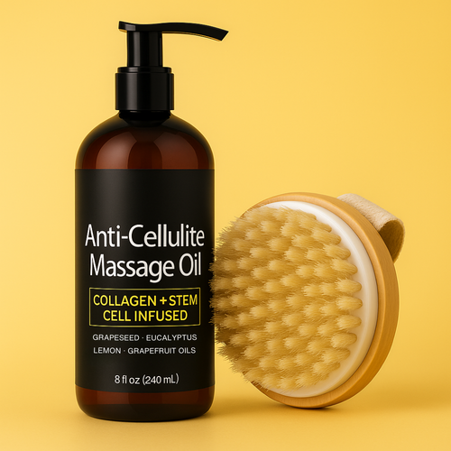 Anti-Cellulite Massage Oil + FREE Dry Brush